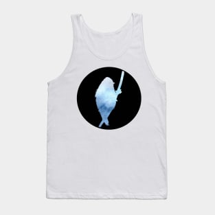 Bird - Ocean Blue Silhouette Tank Top